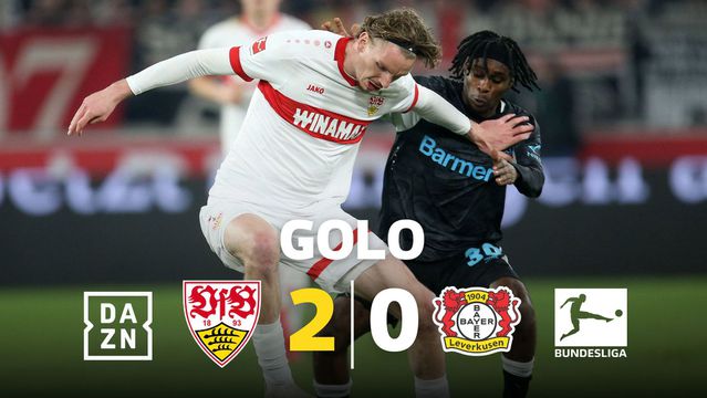 VÍDEO: defesa do Leverkusen demasiado macia e o Estugarda aproveita