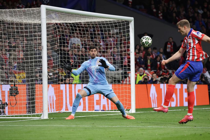 Courtois no Atlético Madrid-Real Madrid