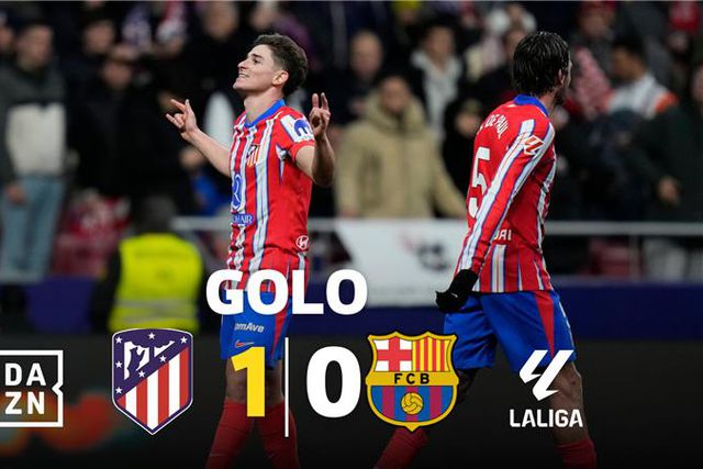 VÍDEO: golo argentino coloca Atlético Madrid na frente do clássico