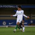 Gabriel Silva, goleador do Sporting B, durante o jogo com o Chelsea, da fase de grupos da Premier League International Cup