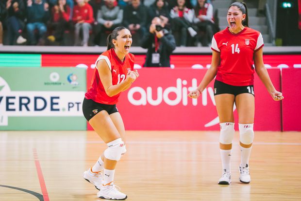 Ana Figueiras, jogadora da equipa feminina de voleibol do SC BRaga 2024-25. Foto SC Braga
