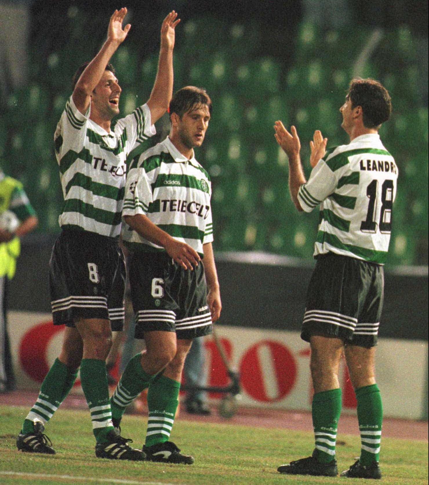 Sporting-Mónaco (3-0) - Fase de grupos da Champions -17 de setembro de 1997 - Estreia na Champions de 1997/98 com vitória sobre o Mónaco - Foto: A BOLA