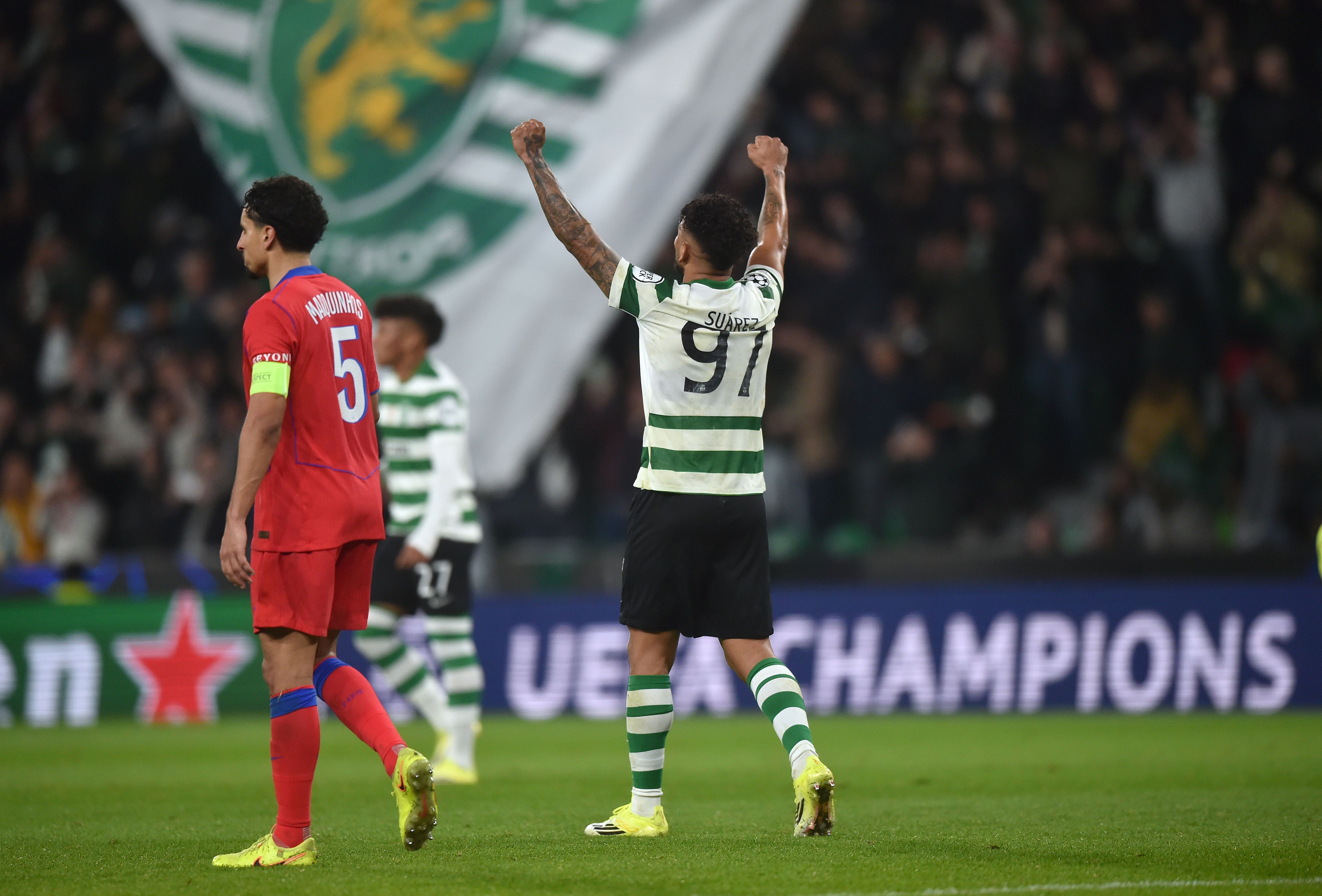 Sporting-PSG (2-1) - Fase de liga da Champions - 20 de janeiro de 2026 - Receção leonina ao campeão europeu na presente temporada foi gloriosa, com vitória em Alvalade - Foto: A BOLA