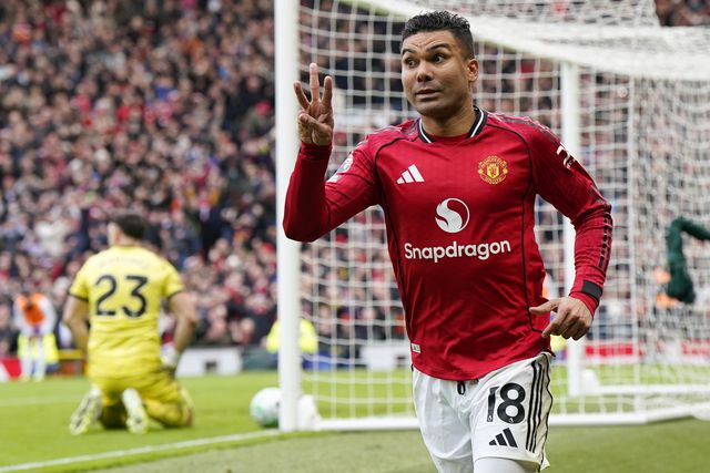 Casemiro marcou ao Aston Villa - Foto: IMAGO