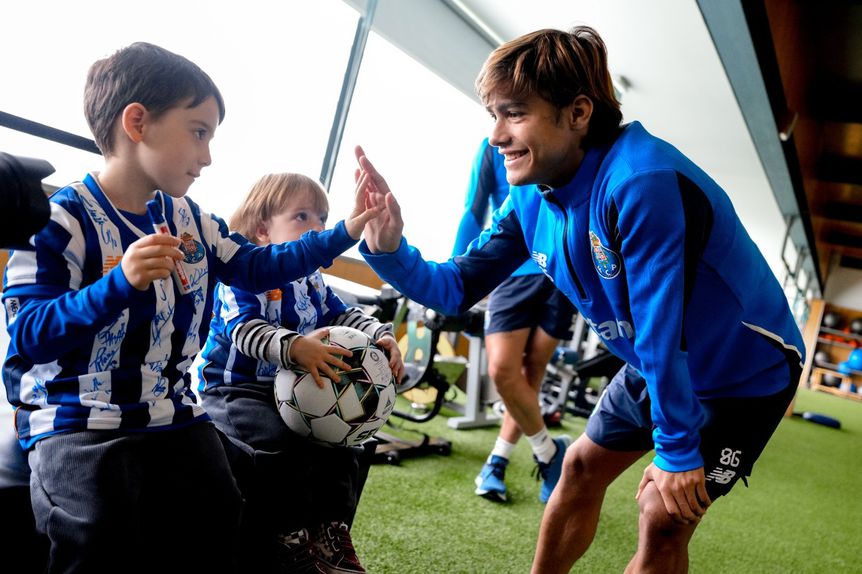 Rodrigo Mora foi um dos que privou de perto com os dos aspirantes a craques (Foto: FC Porto)