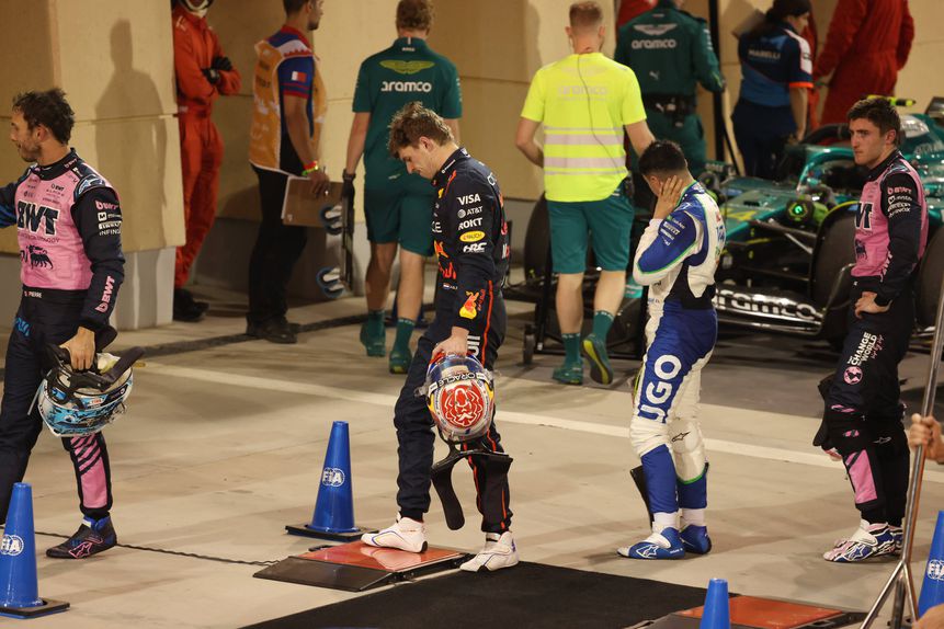 Max Verstappen na pesagem após o GP Bahrain