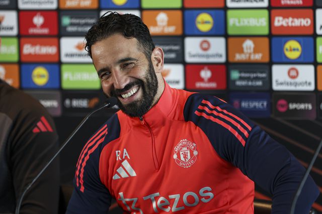 Ruben Amorim em conferência de imprensa no Manchester United (foto: IMAGO)