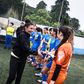 Ana Borges marcou presença no torneio, em Cascais, onde cumprimentos as jogadoras