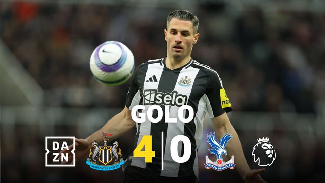 Newcastle chega ao 4-0... antes do intervalo (vídeo)