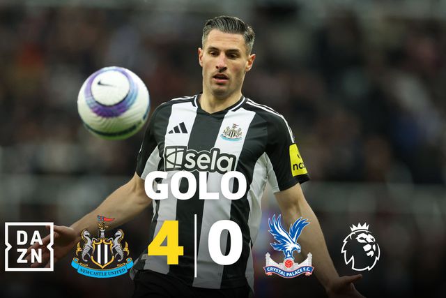 Newcastle chega ao 4-0... antes do intervalo (vídeo)