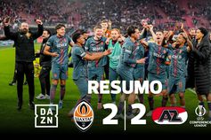Empate com muitos golos sorriu aos Shakhtar Donetsk (resumo)