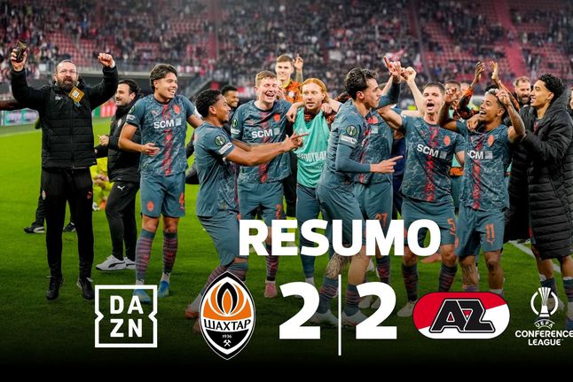 Empate com muitos golos sorriu aos Shakhtar Donetsk (resumo)