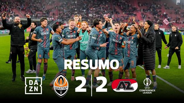 Empate com muitos golos sorriu aos Shakhtar Donetsk (resumo)