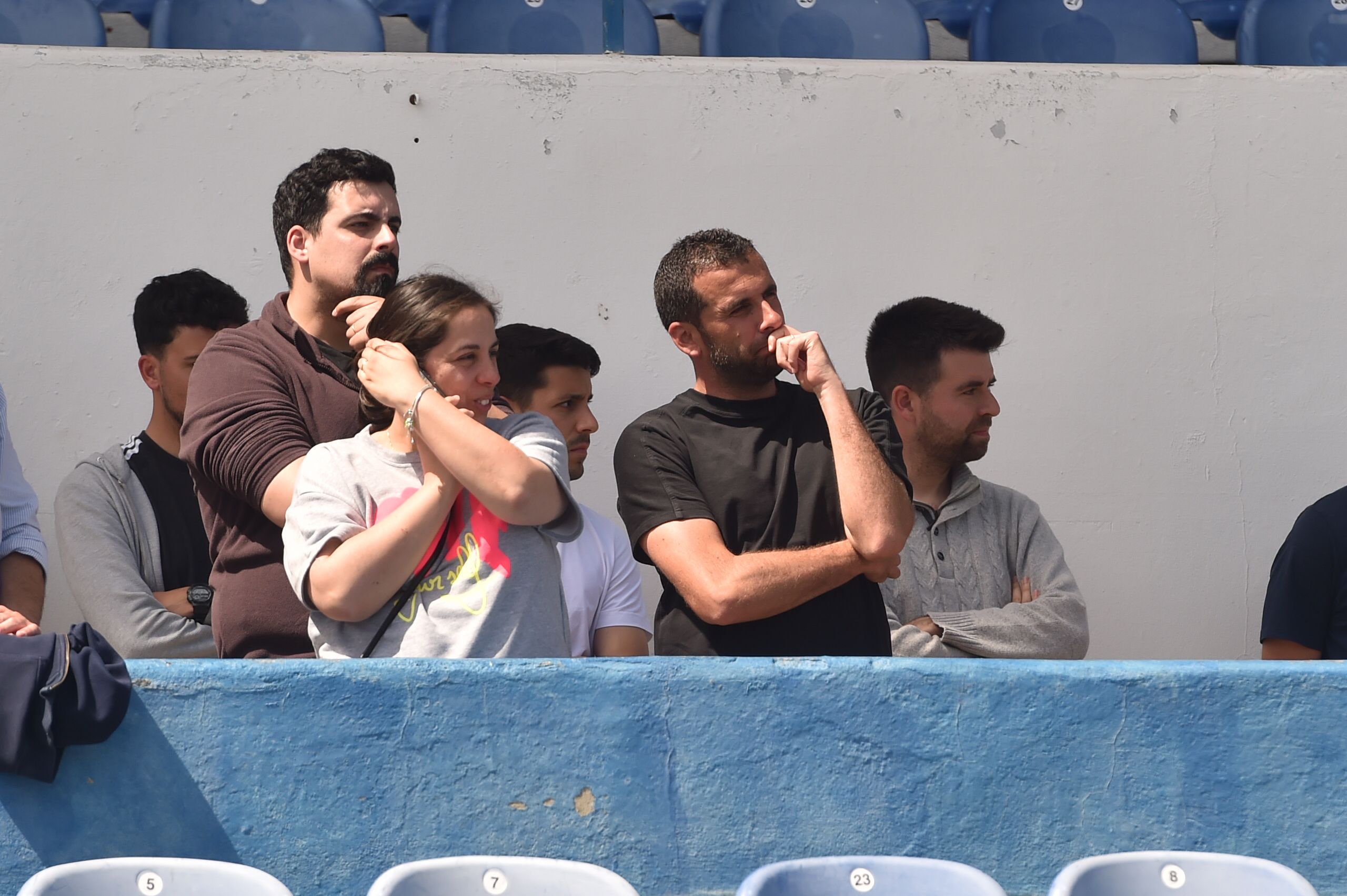 João Nuno, treinador que em setembro trocou o Belenenses pelo Estrela da Amadora, no último adeus a Vicente Lucas no Estádio do Restelo (foto: Miguel Nunes)