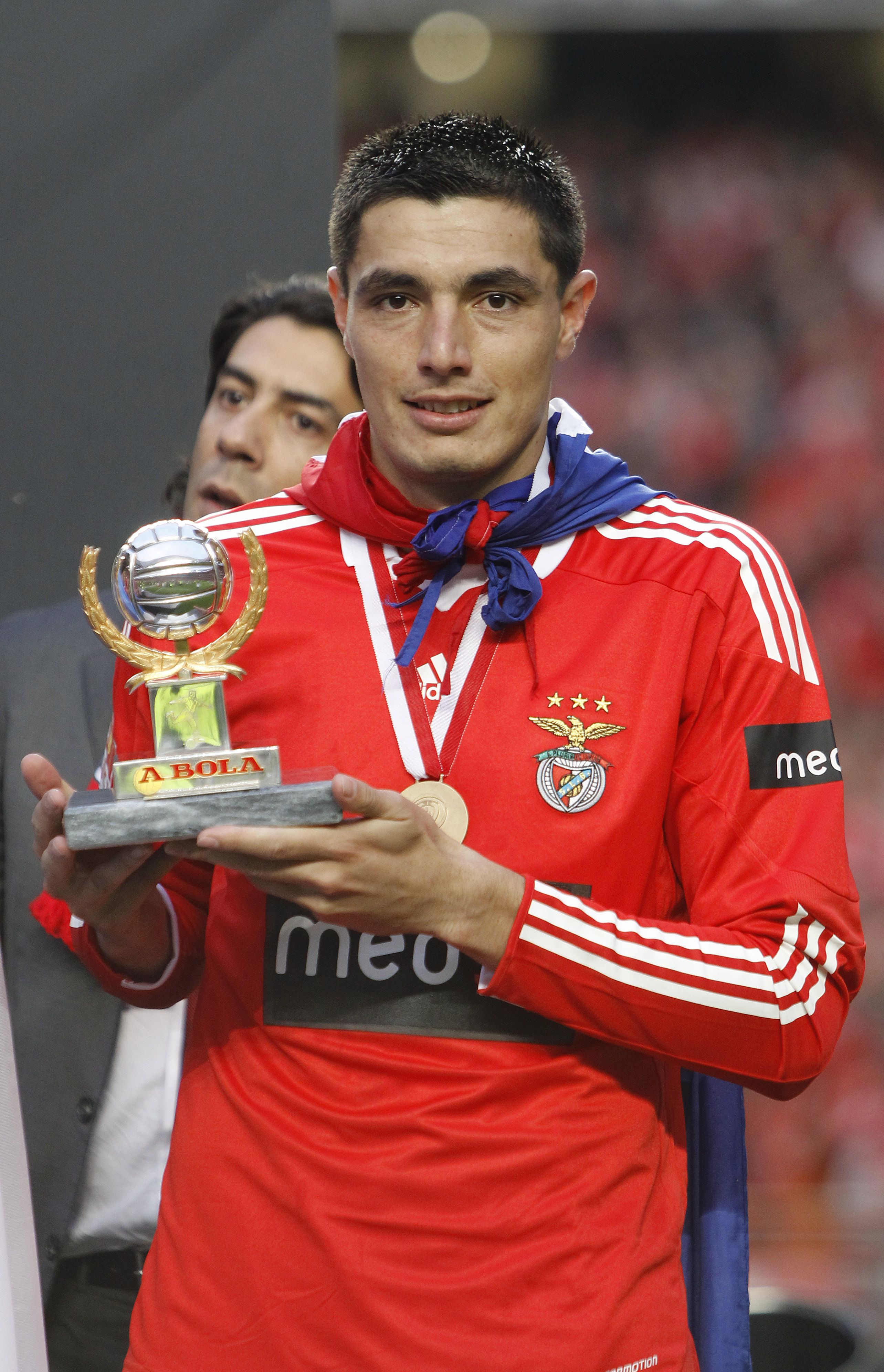 Cardozo recebeu, em 2009/10, A Bola de Prata, que premeia o melhor marcador da Liga - Foto: A BOLA/André Alves