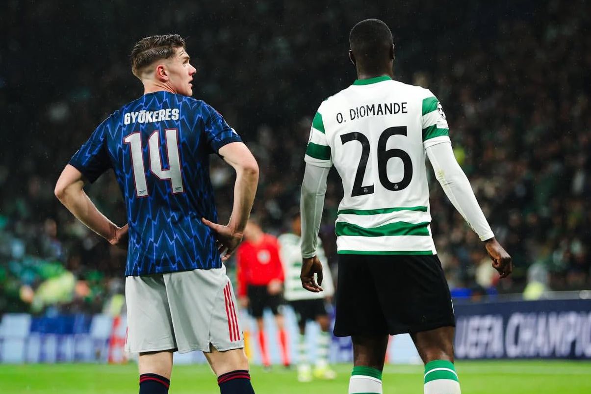 Gyokeres reencontrou-se com Diomande e o costa-marfinense ganhou o duelo individual com o sueco