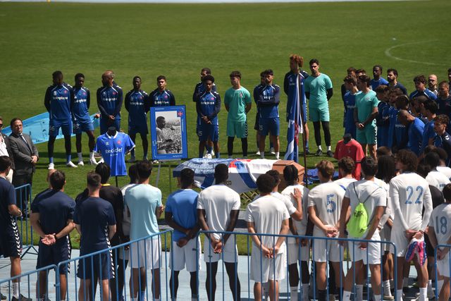 O último adeus a Vicente Lucas no Estádio do Restelo (foto: Miguel Nunes)