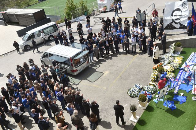 O último adeus a Vicente Lucas no Estádio do Restelo (foto: Miguel Nunes)
