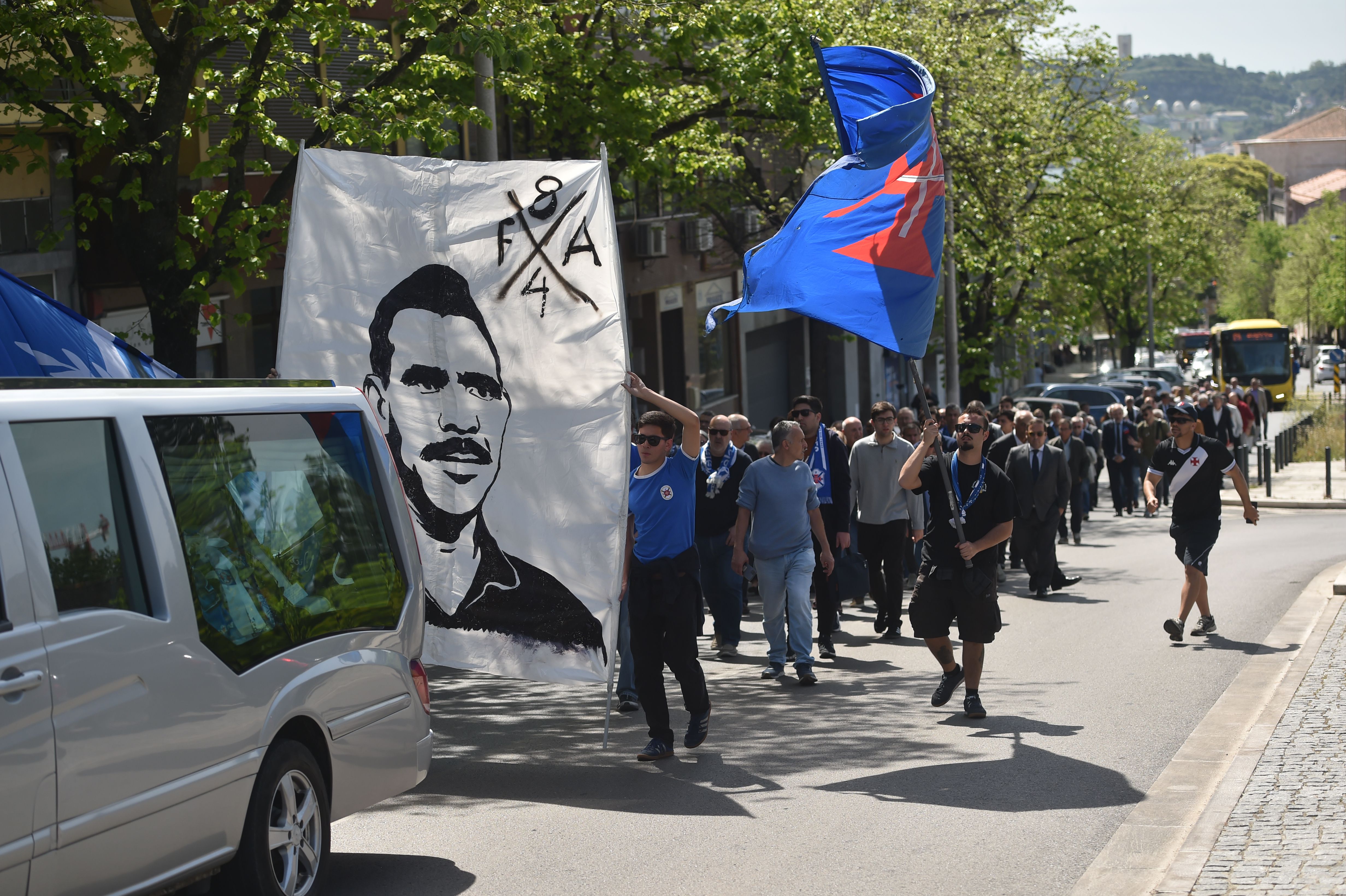 O último adeus a Vicente Lucas no Estádio do Restelo (foto: Miguel Nunes)