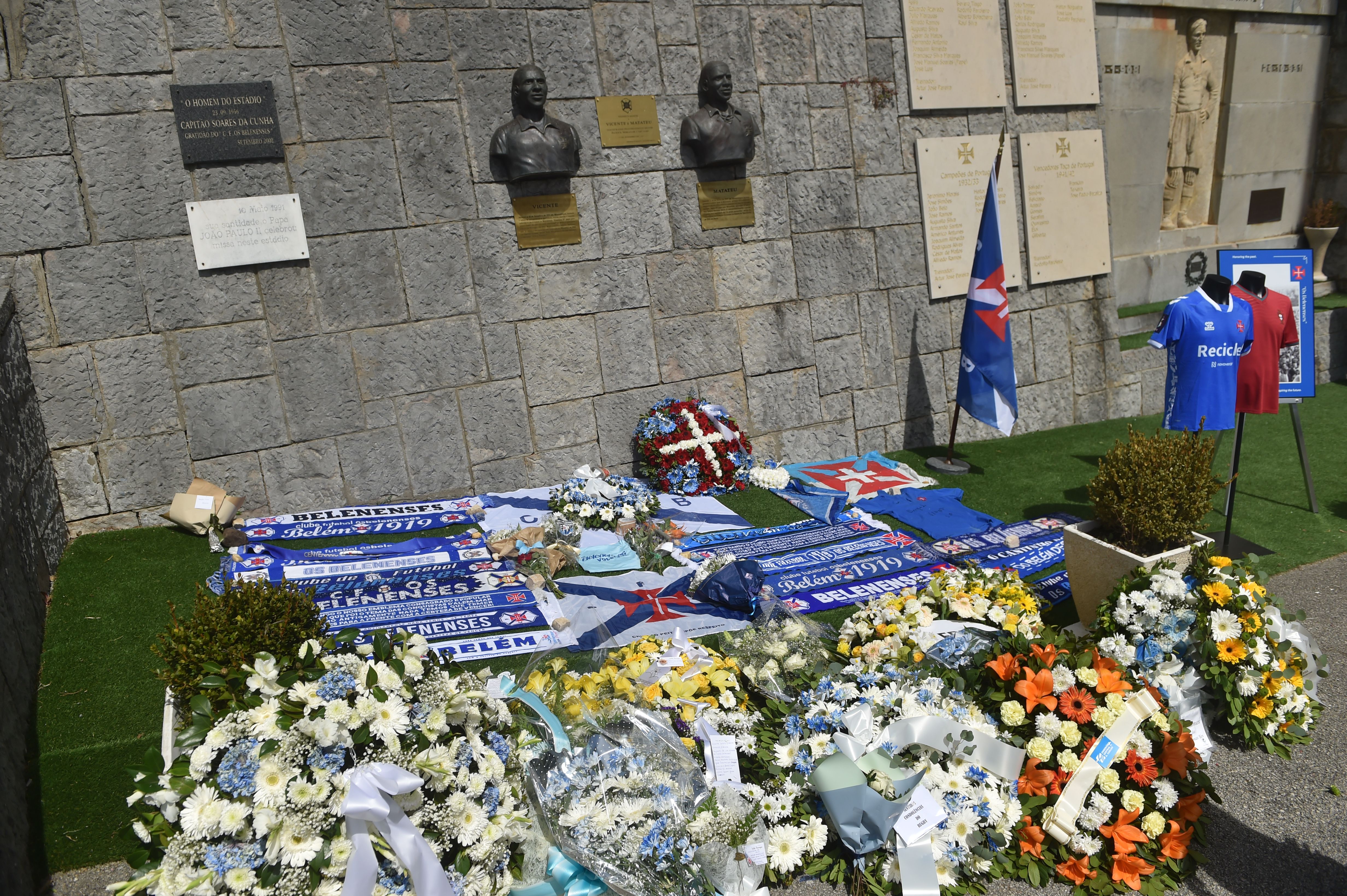 O último adeus a Vicente Lucas no Estádio do Restelo (foto: Miguel Nunes)