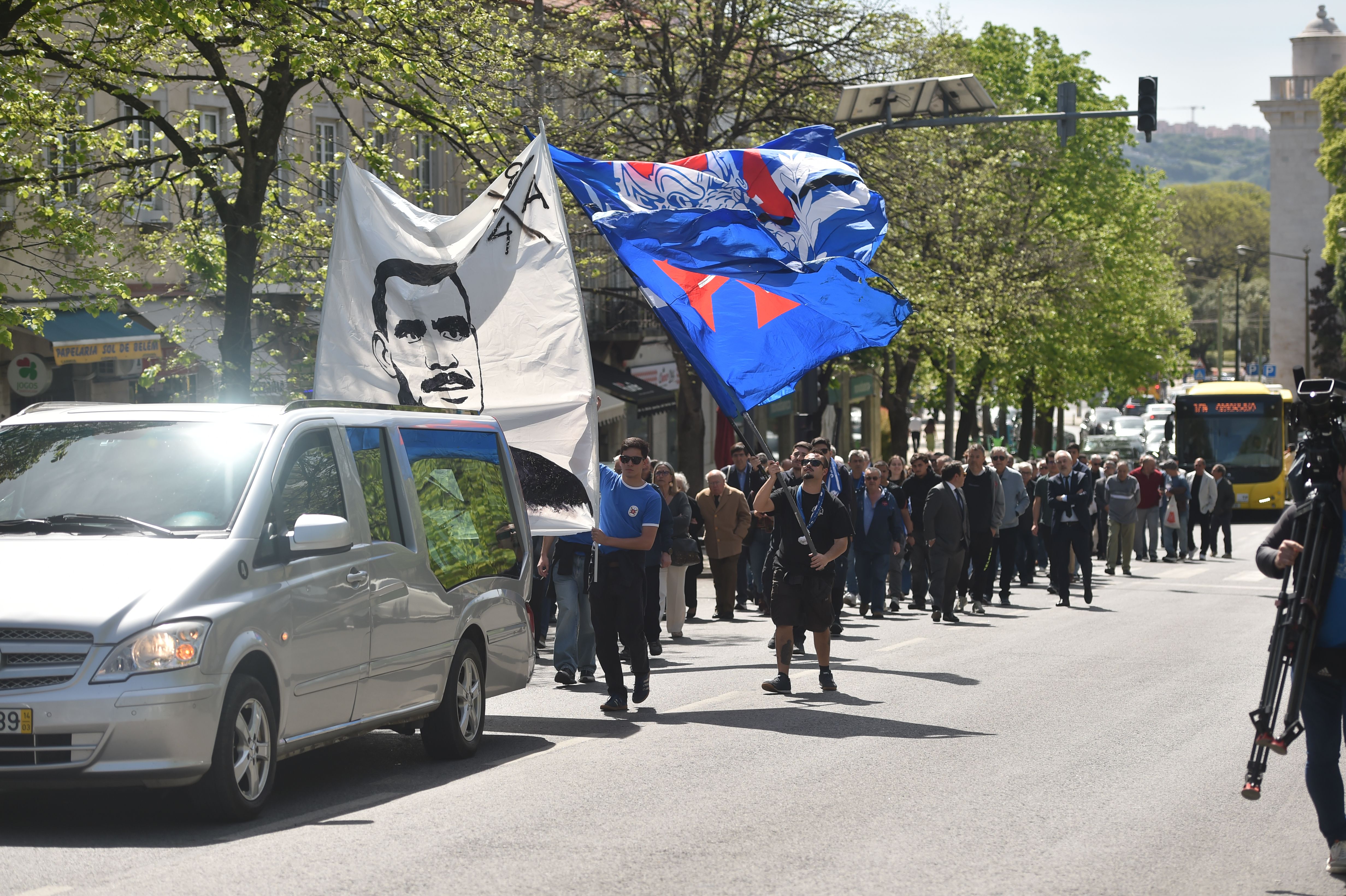 O último adeus a Vicente Lucas no Estádio do Restelo (foto: Miguel Nunes)