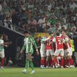 SC Braga costuma dar-se bem em Sevilha, e o triunfo diante do Betis, uma remontada de 2-0 para 2-4, é uma das maiores da sua história europeia — Foto: IMAGO