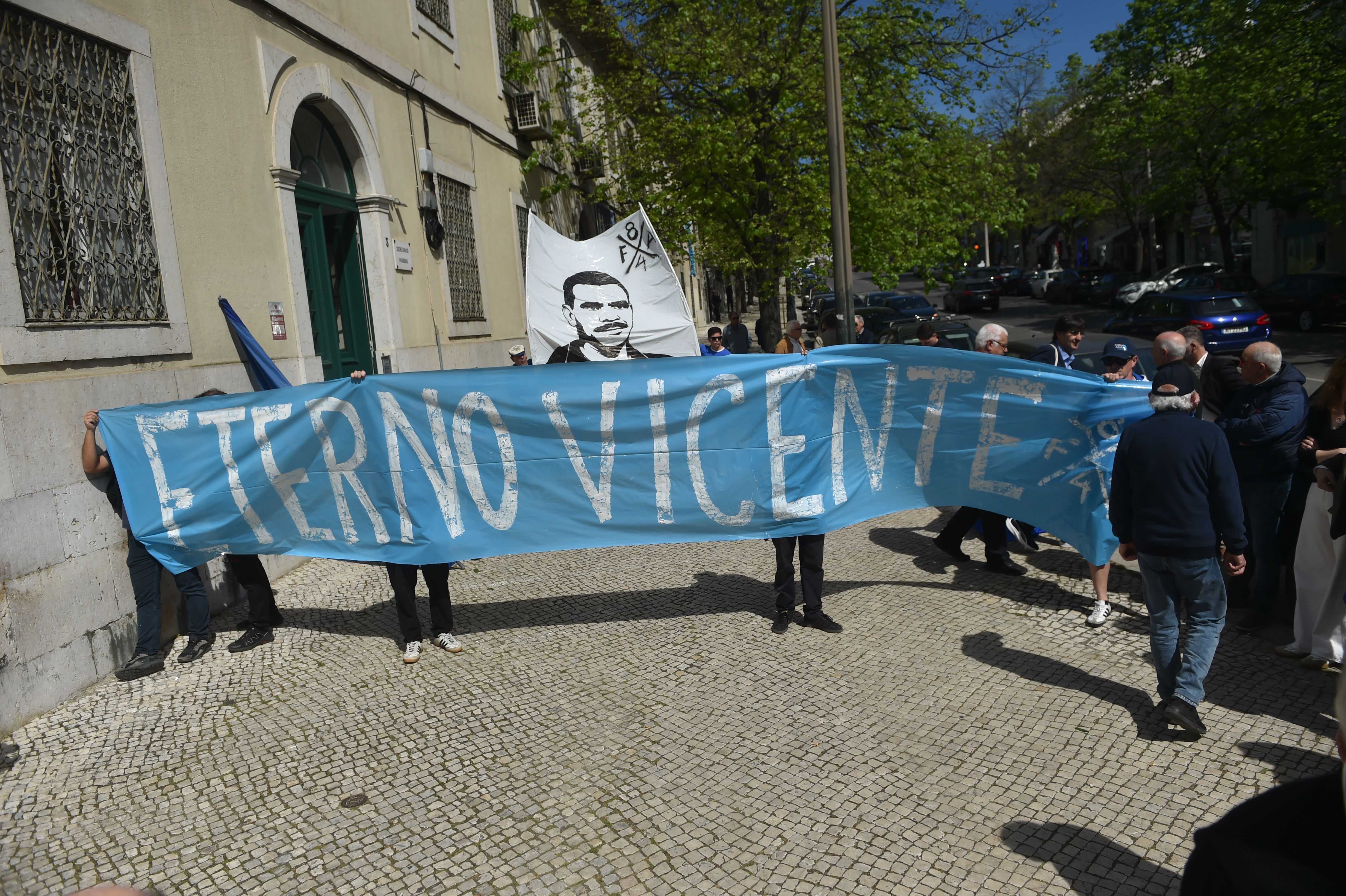 O último adeus a Vicente Lucas no Estádio do Restelo (foto: Miguel Nunes)