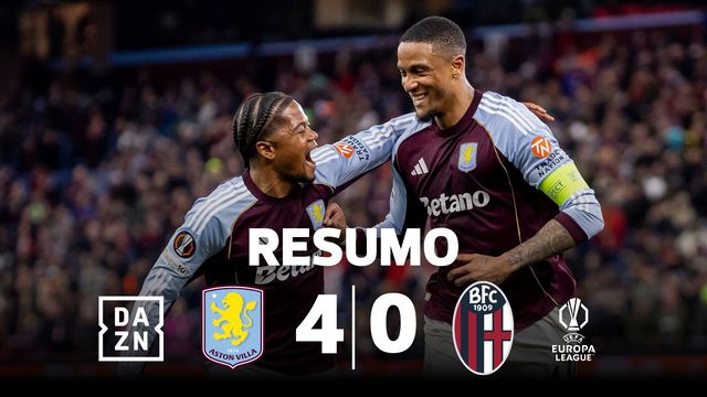 Resumo Aston Villa-Bolonha