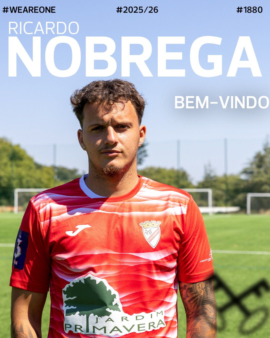RICARDO NÓBREGA: O avançado, que esteve em destaque na equipa de sub-19 de 2021/22, está agora no 1.º de Dezembro, depois de ter passado por Anadia, Ac. Viseu (sub-23) e Estrela da Amadora (sub-23 e B). (foto: Instagram)