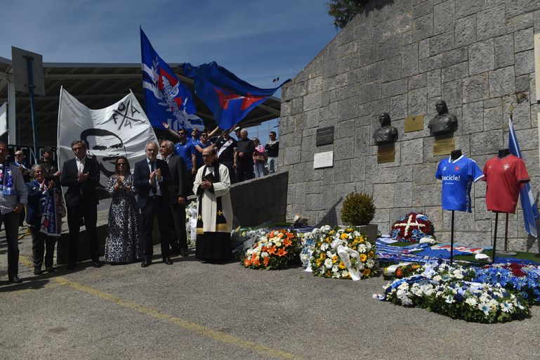 O último adeus a Vicente Lucas no Estádio do Restelo (foto: Miguel Nunes)