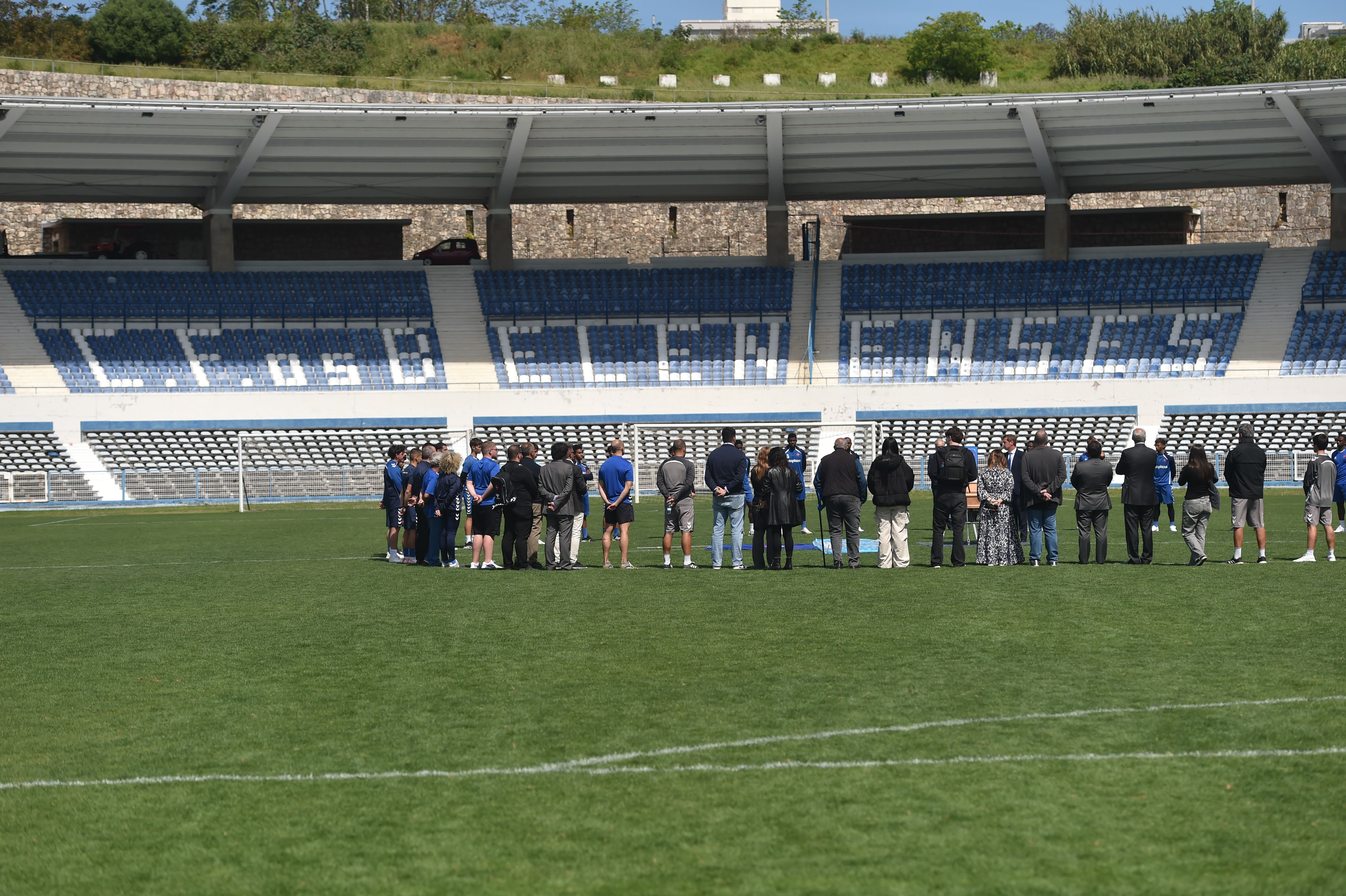 O último adeus a Vicente Lucas no Estádio do Restelo (foto: Miguel Nunes)