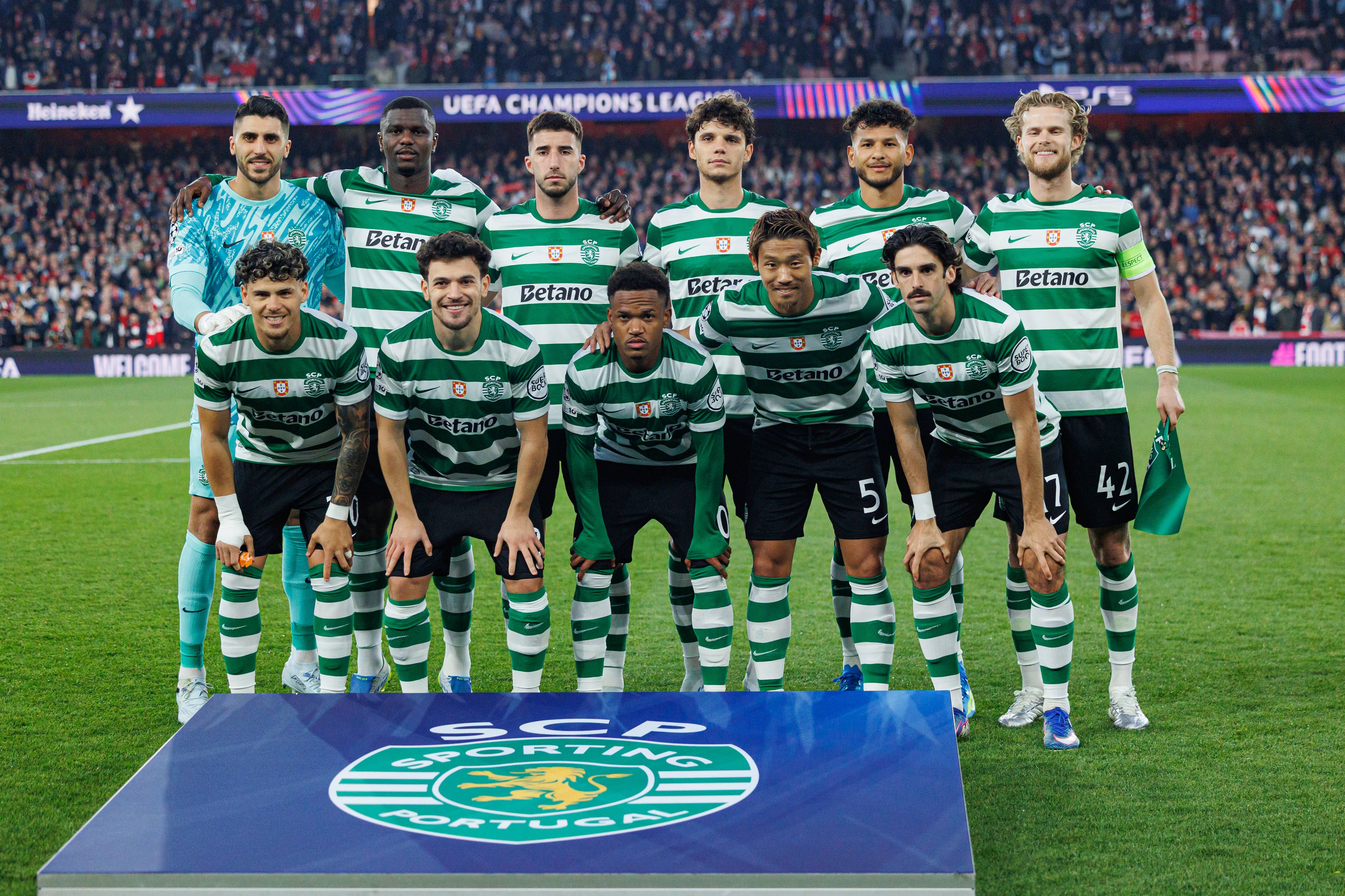 Leões falharam acesso às meias-finais diante do Arsenal, 0-1 no conjunto das duas mãos