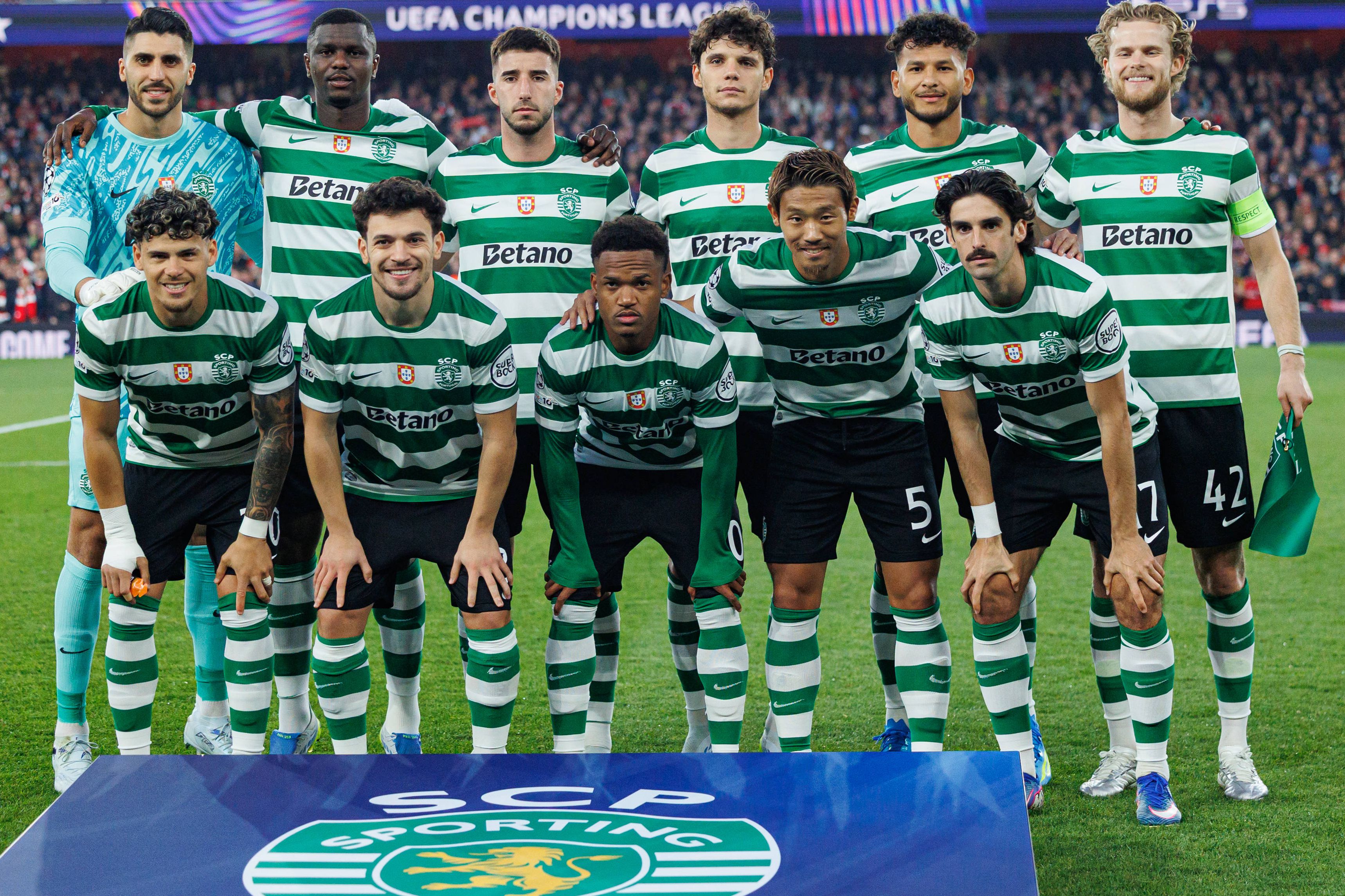 Leões falharam acesso às meias-finais diante do Arsenal, 0-1 no conjunto das duas mãos