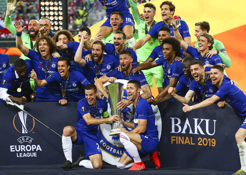Chelsea goleou Arsenal na final de Baku em 2019