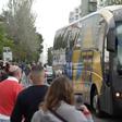 A chegada do autocarro do Estoril