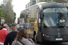 A chegada do autocarro do Estoril