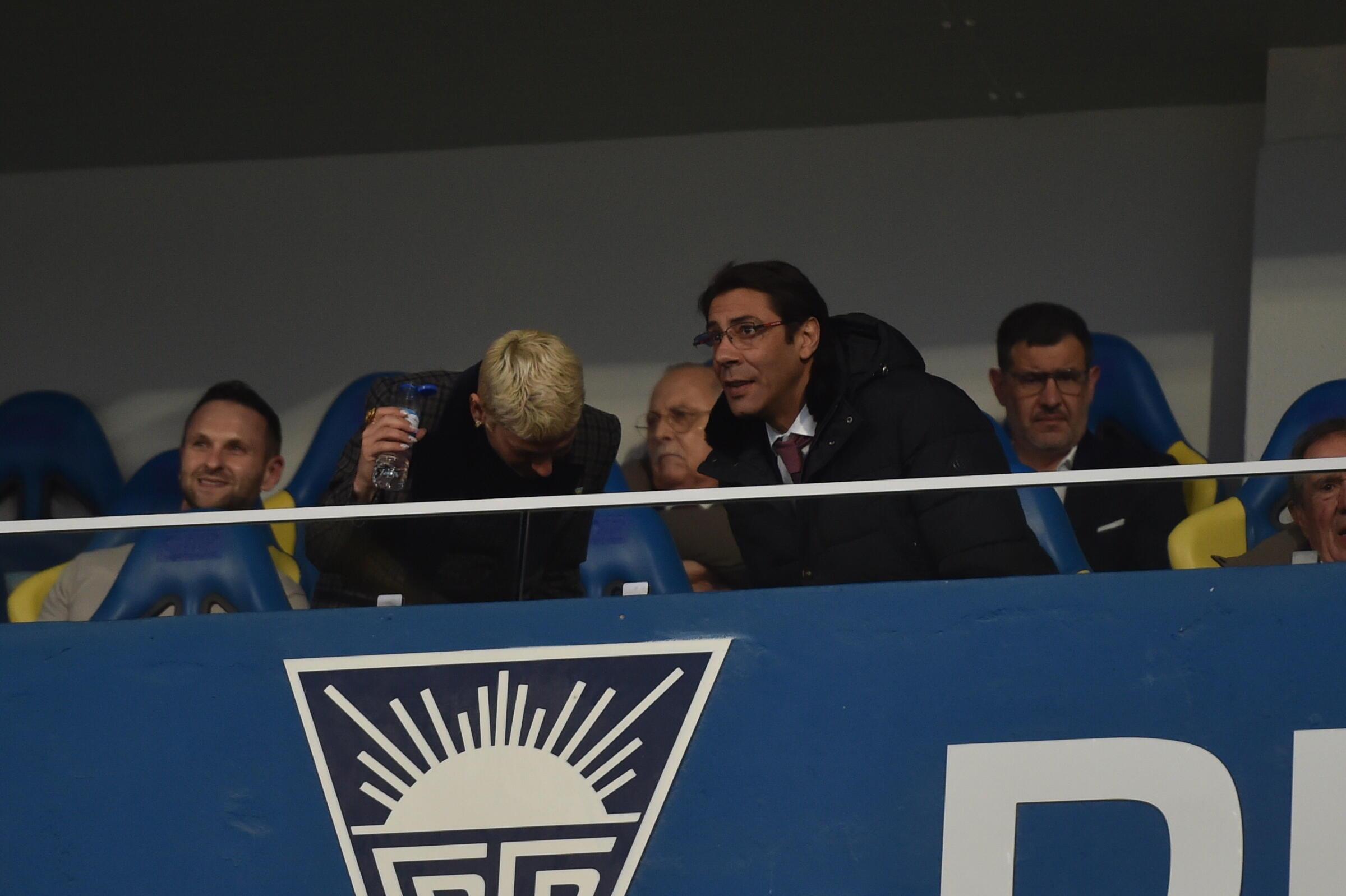Rui Costa na tribuna (Foto: Miguel Nunes)