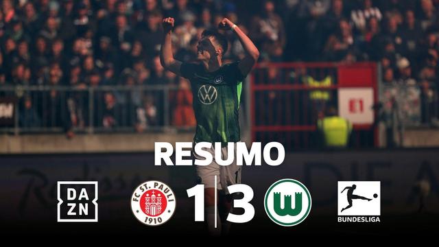Wolfsburgo despromove St. Pauli e garante play-off