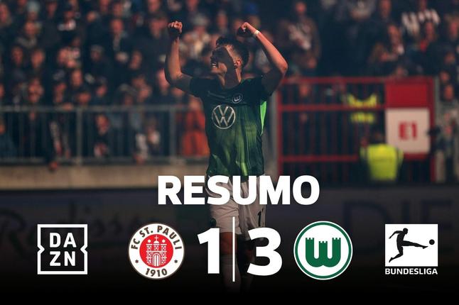 Wolfsburgo despromove St. Pauli e garante play-off