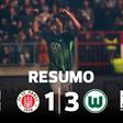 Wolfsburgo despromove St. Pauli e garante play-off
