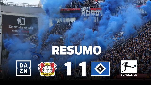 Golo de Fábio Vieira no empate do Hamburgo em Leverkusen