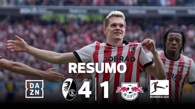 Ex-Benfica marca e Friburgo goleia Leipzig antes da final da Liga Europa