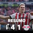 Ex-Benfica marca e Friburgo goleia Leipzig antes da final da Liga Europa