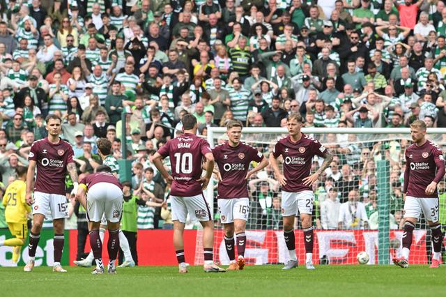 Jogadores do Hearts desiludidos com o final de jogo