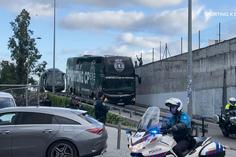Chegada do Sporting a Alvalade para o jogo com o Gil Vicente
