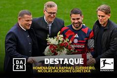 Raphael Guerreiro homenageado com casa cheia na despedida do Bayern