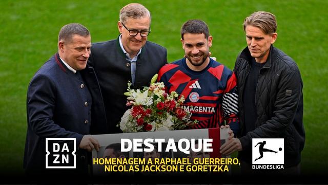 Raphael Guerreiro homenageado com casa cheia na despedida do Bayern