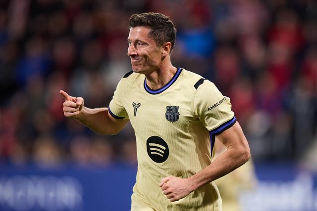 Robert Lewandowski, avançado polaco do Barcelona de 37 anos