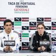 Ivan Baptista treinador e Pauleta jogadora do Benfica