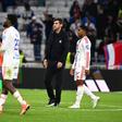 Paulo Fonseca ao lado de Endrick no Lyon